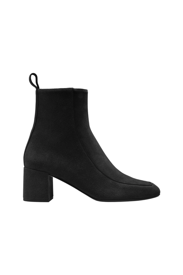 Black Suede Calf Boot