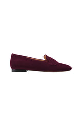 Plum Suede Loafers