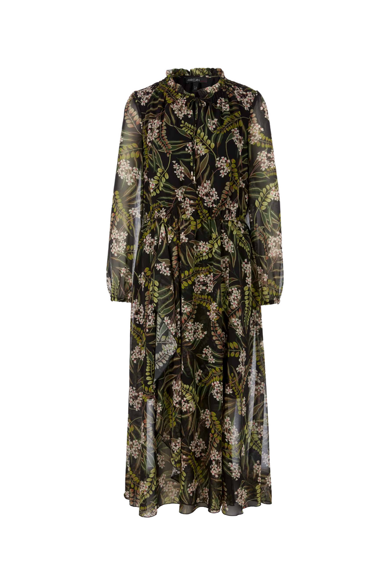 Chiffon Botanical Print Dress