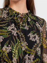 Chiffon Botanical Print Dress