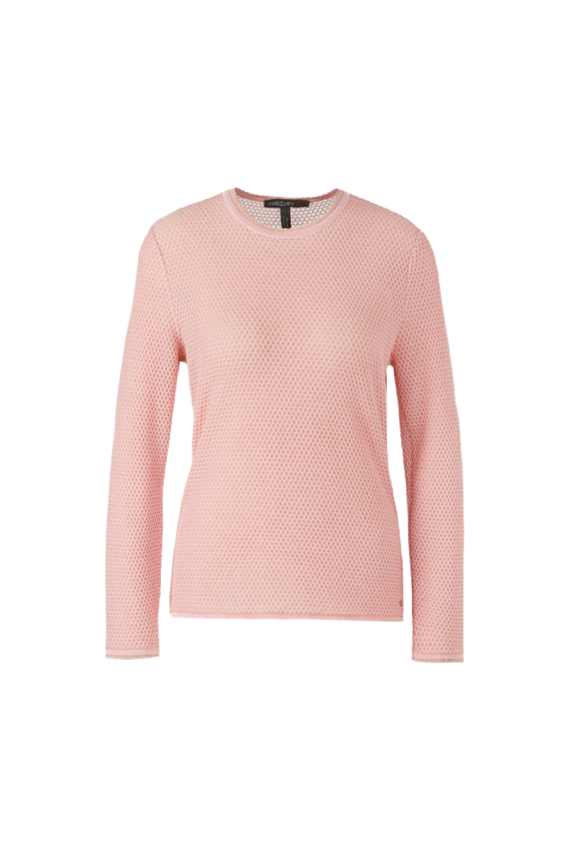 Rose Honeycomb Knit Sweater