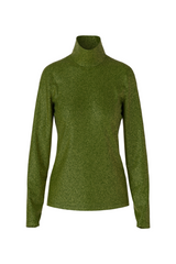 Green Lurex Polo Top