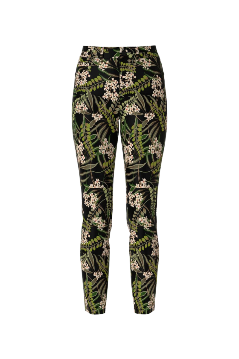 Printed Velvet Trousers