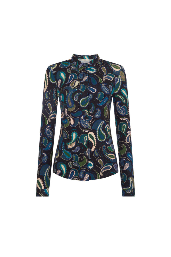 Ink Paisley Fitted Shirt
