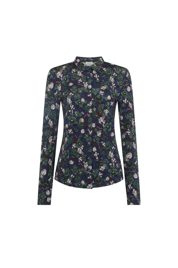 Ink Floral Printed Shirt