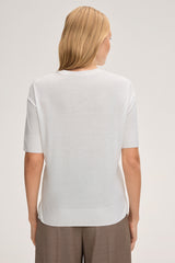 White Lyocell Boxy Tee