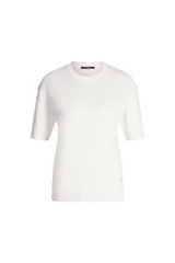 White Lyocell Boxy Tee