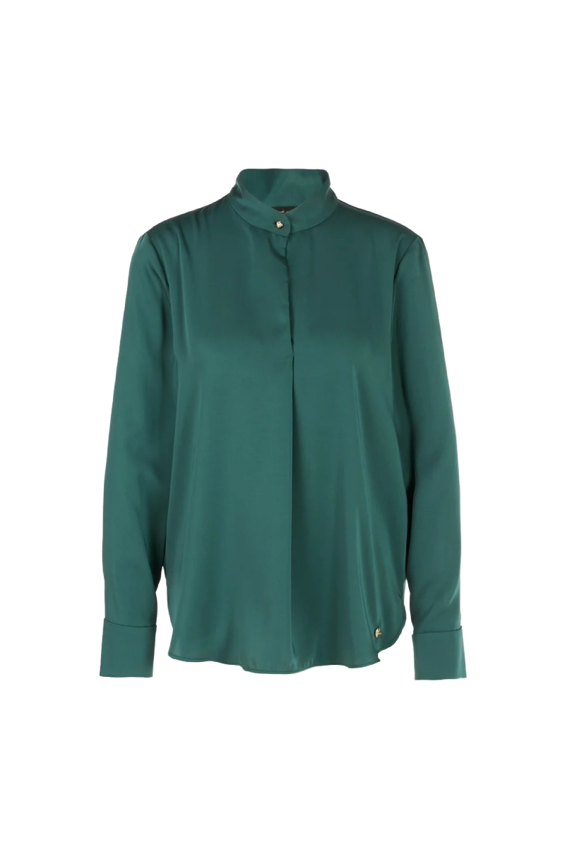 Forest Mao Collared Blouse