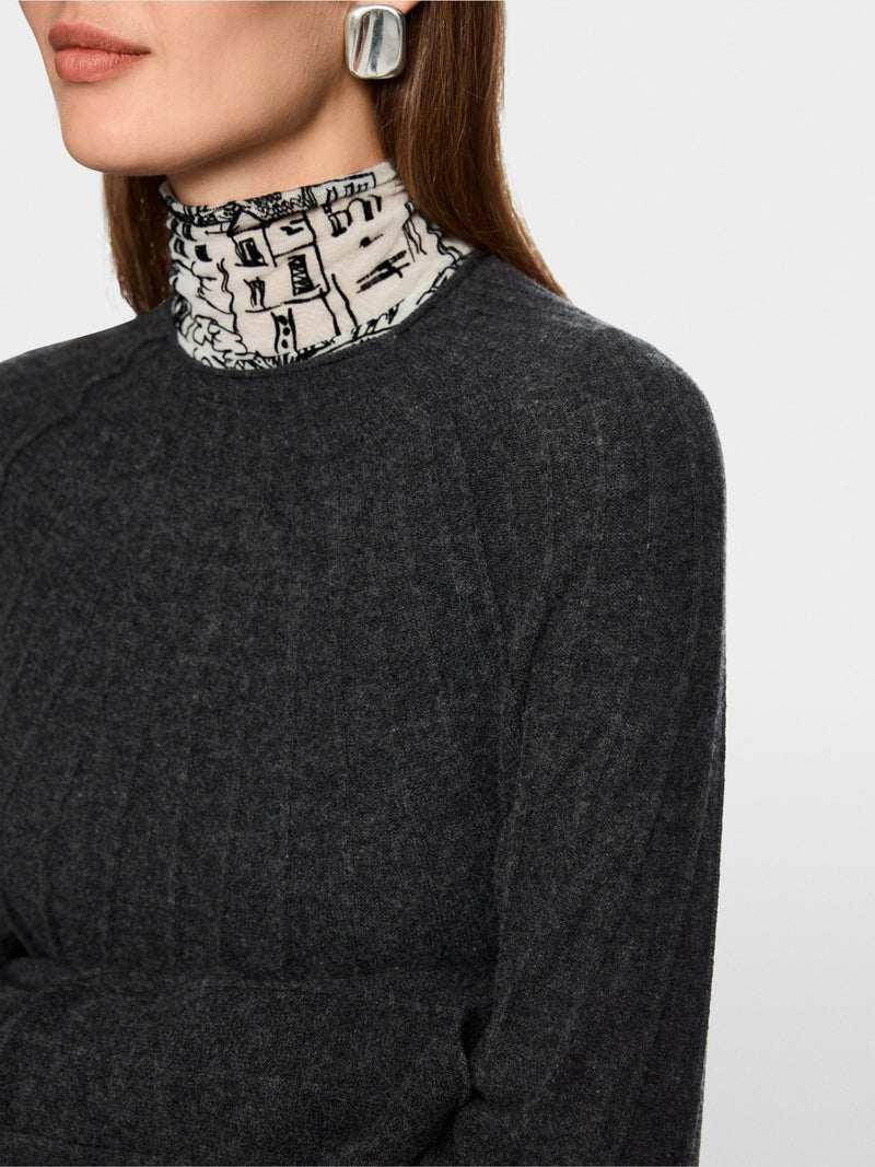 Charcoal Cashmere Sweater