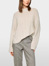 Chalk Wide Rib Sweater