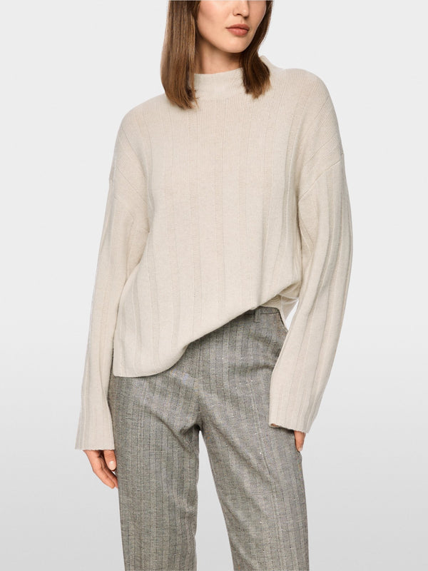 Chalk Wide Rib Sweater