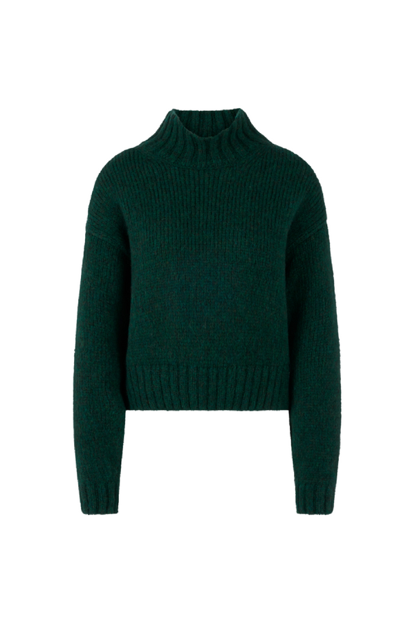 Green Chunky Knitted Sweater