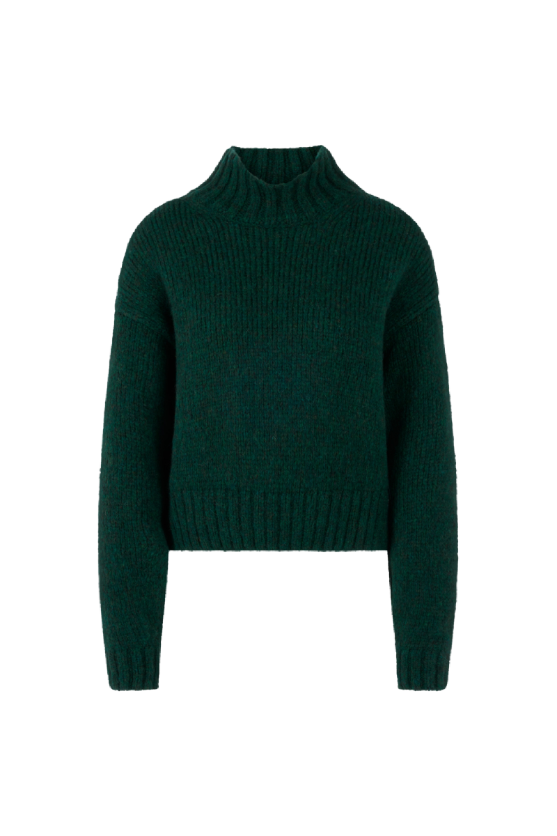 Green Chunky Knitted Sweater