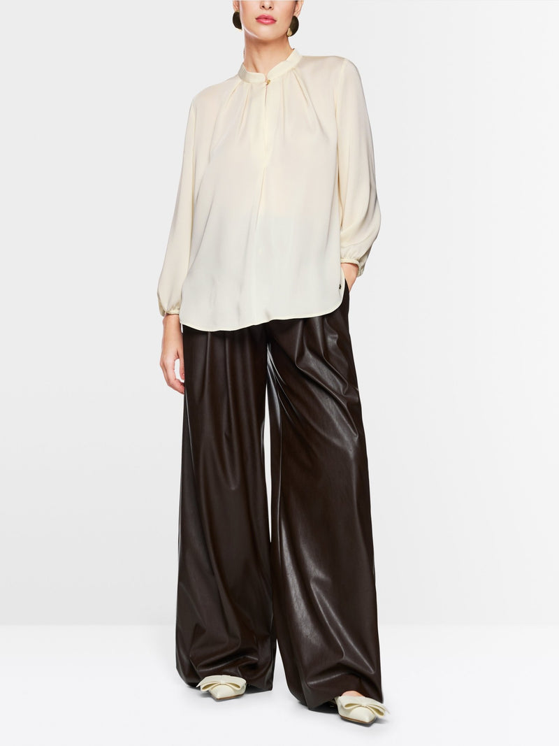 Cream Satin Blouse