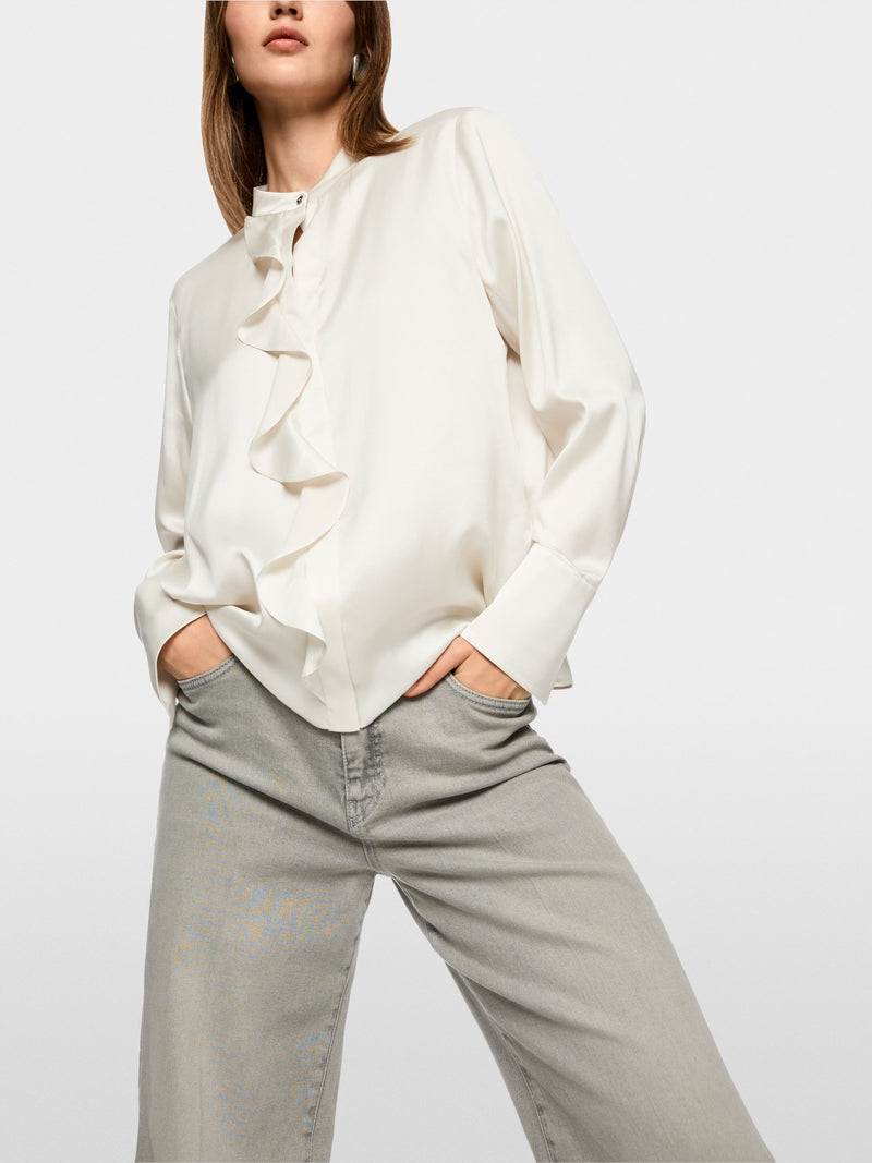 Silk Flounce Blouse