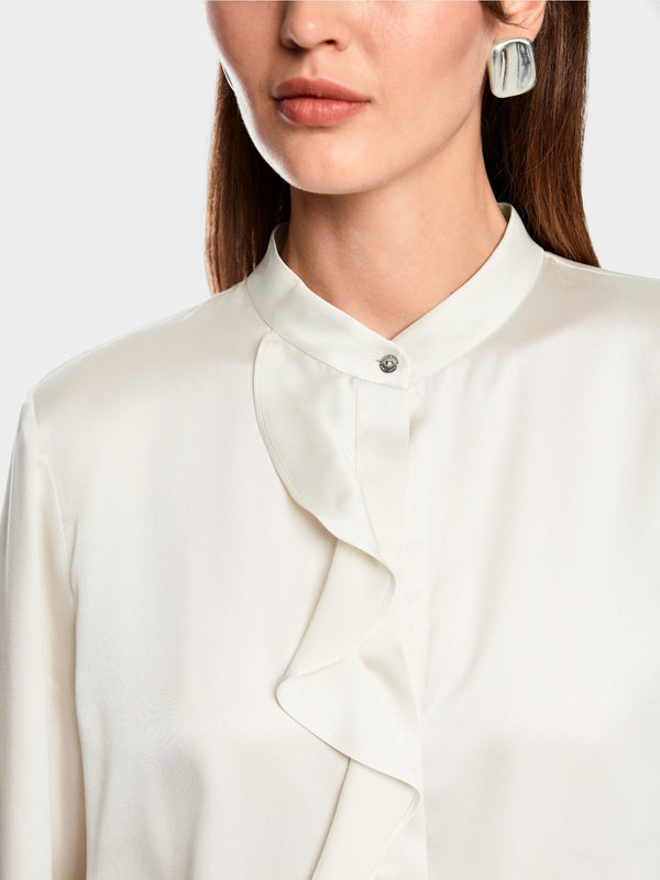 Silk Flounce Blouse