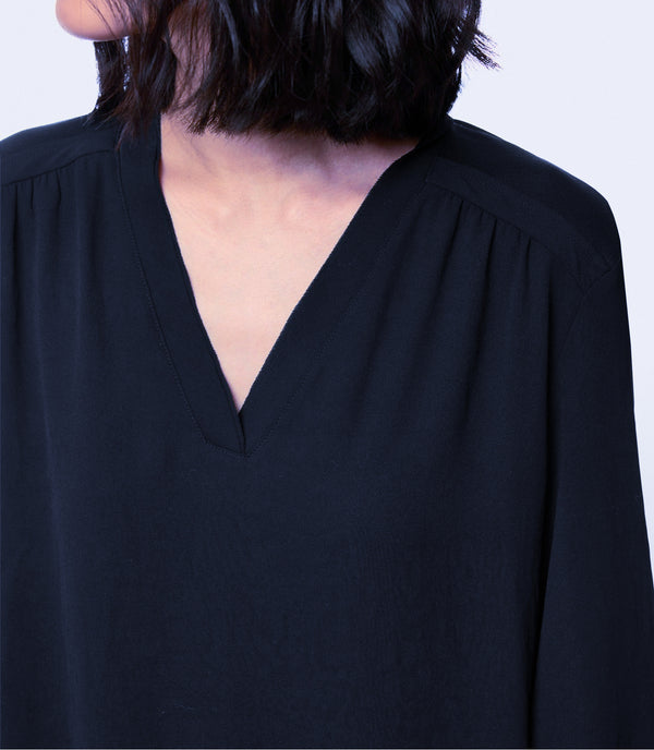 Navy Casual Blouse