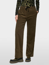 Olive Wide Leg Cords