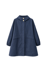 Blue Techno Parka Coat