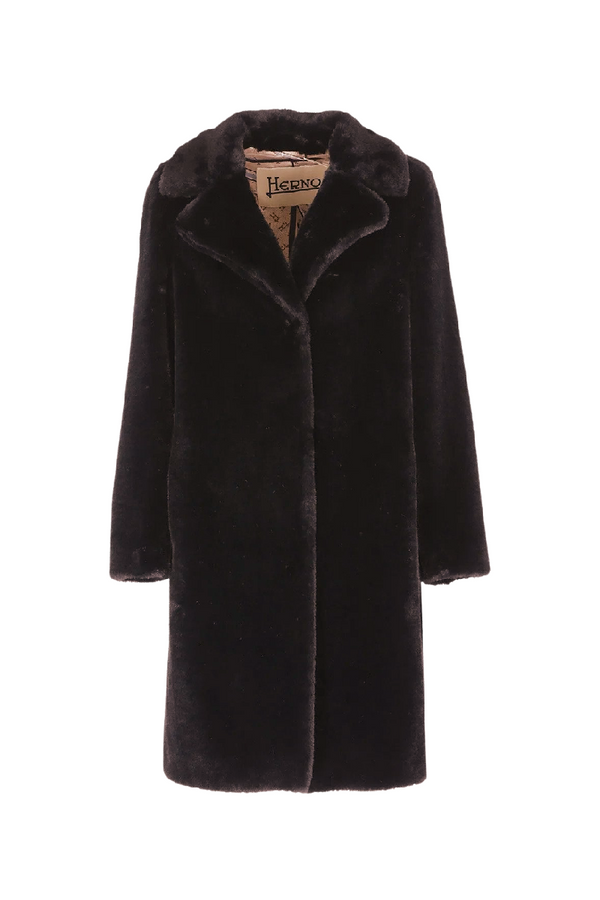 Chocolate Eco Fur Coat