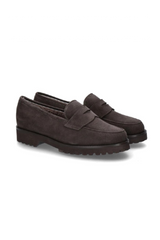 Chocolate Suede Loafer Shoe