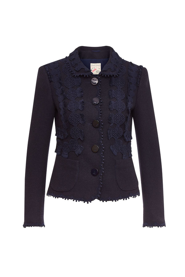 Navy Circles Jacket