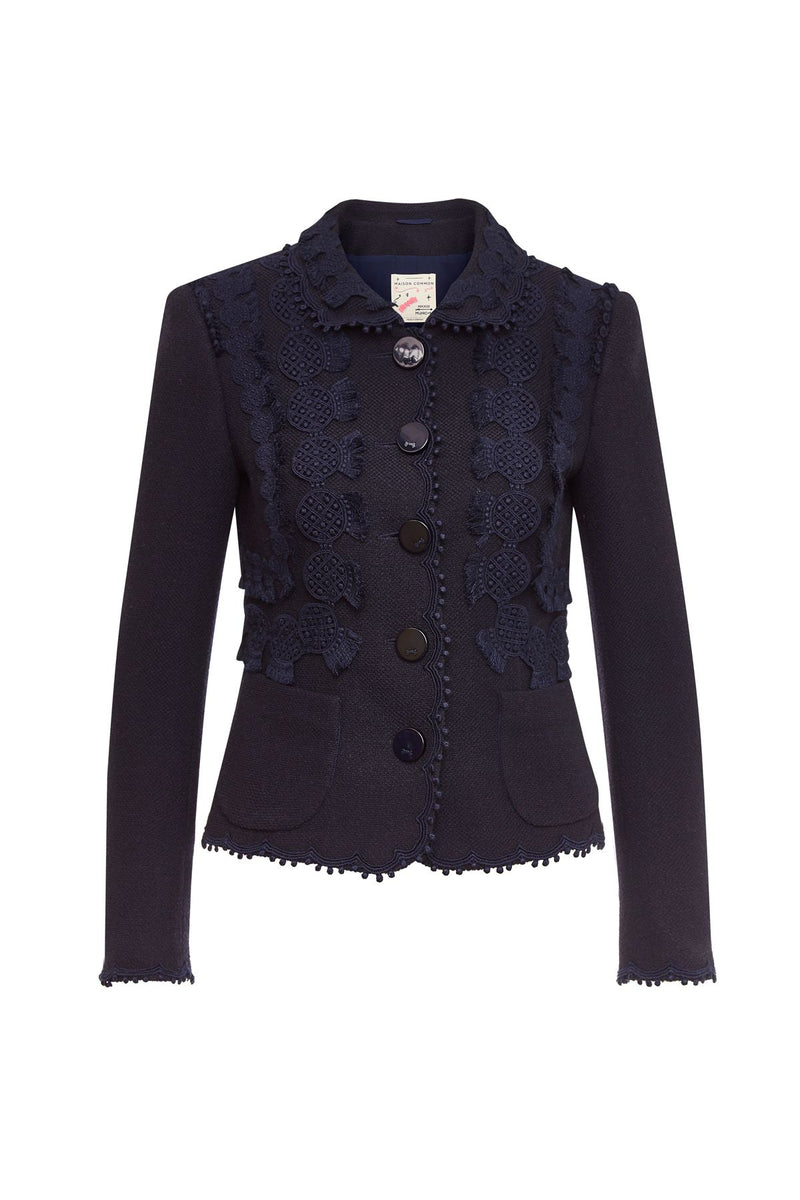 Navy Circles Jacket