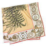 Duetto Leaf Print Silk Scarf