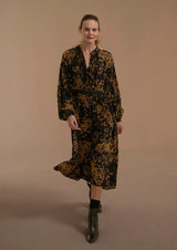 Bronze Floral Dress