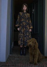 Bronze Floral Dress