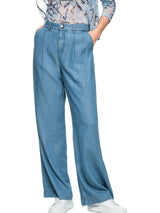 Chambray Wide Leg Trousers