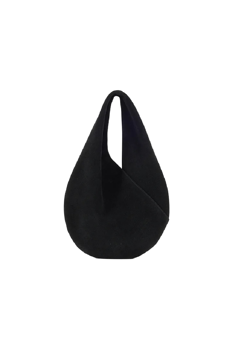 Black Suede Ora Bag