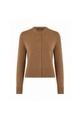 Rust Wool Cropped Cardigan