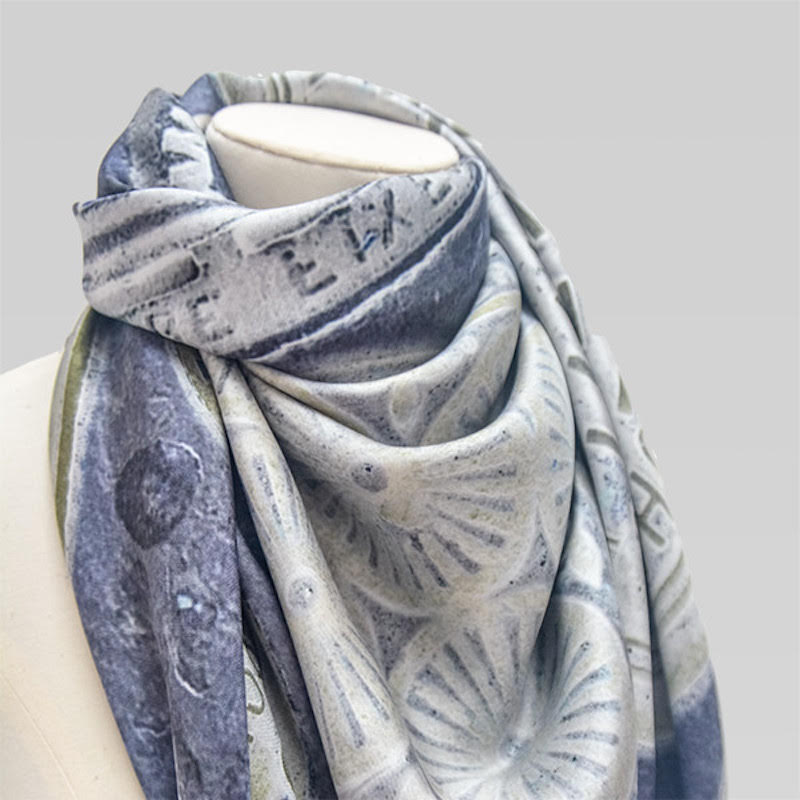 Covers Print Wool & Silk Scarf