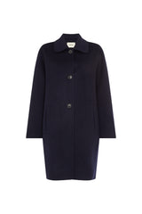 Navy Double Faced Coat