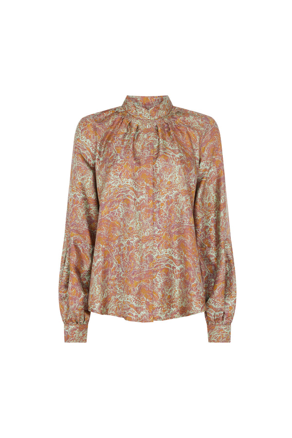 Marble Print Blouse