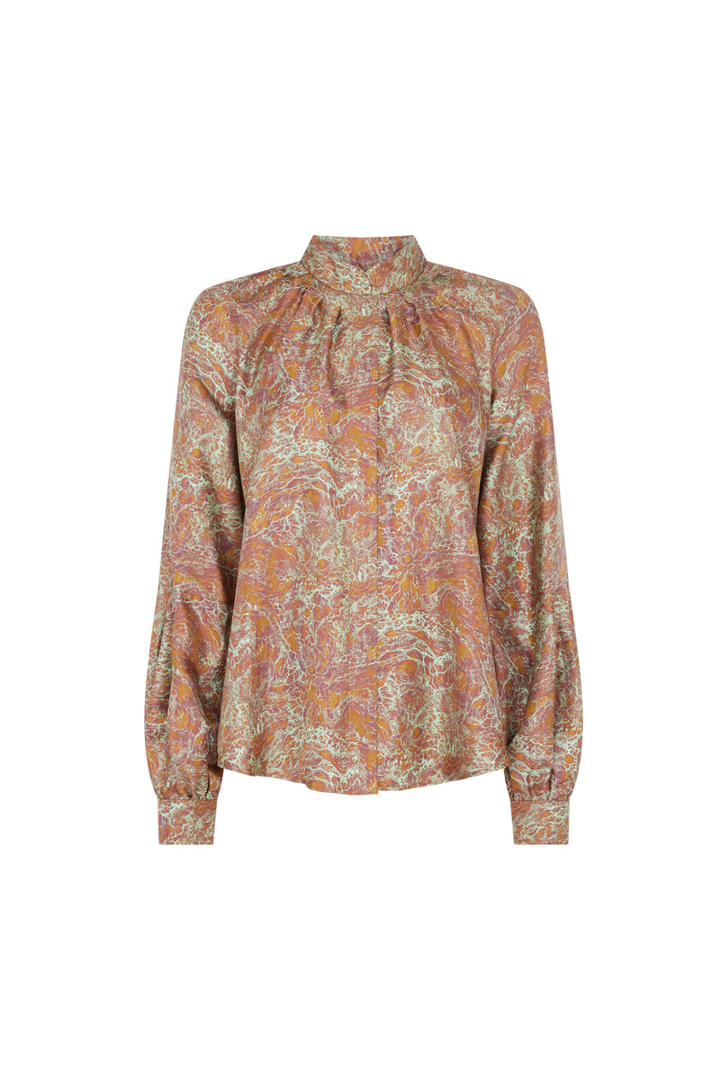 Marble Print Blouse