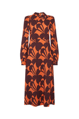 Cinnamon Cone Print Dress