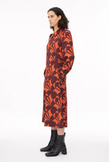 Cinnamon Cone Print Dress