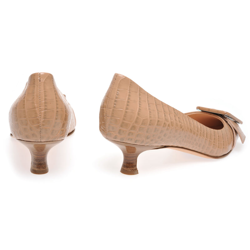 Nude Congo Kitten Heel Shoe