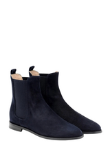 Navy Suede Chelsea Boot