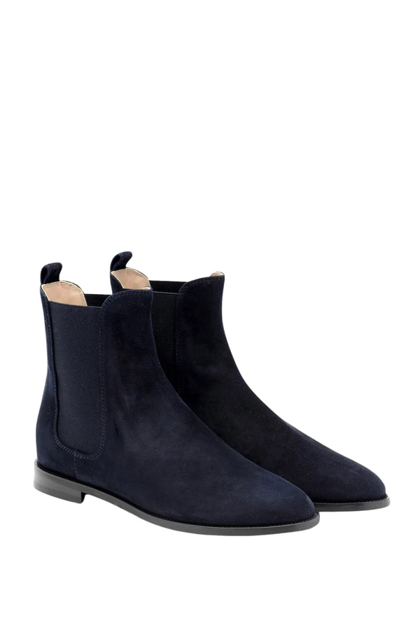 Navy Suede Chelsea Boot