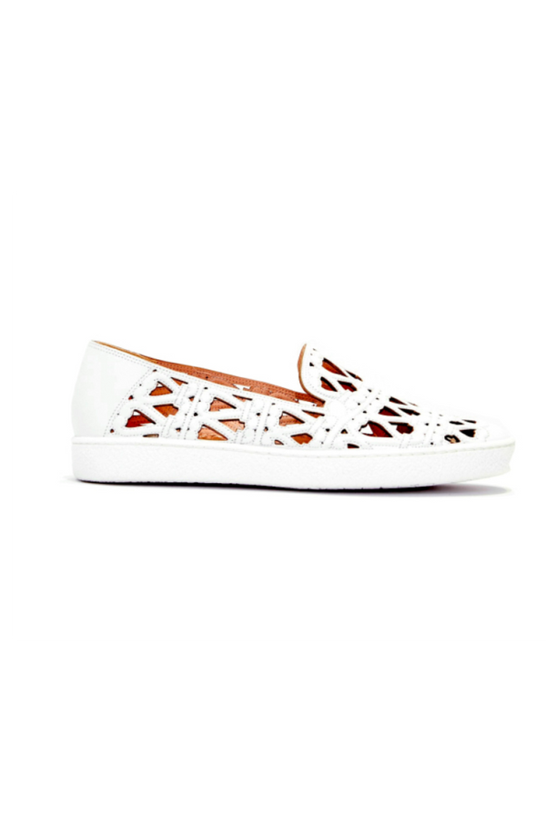 Leather Basketweave Sneaker