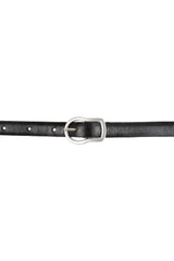 Black Skinny Belt