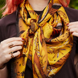 Odyssey Gold Silk Chiffon Scarf