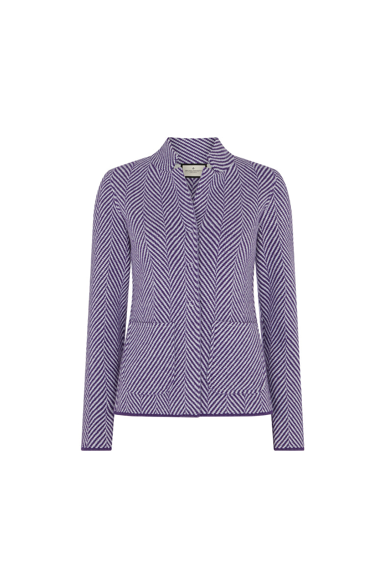 Purple Chevron Blazer