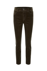 Olive Velvet Jeans