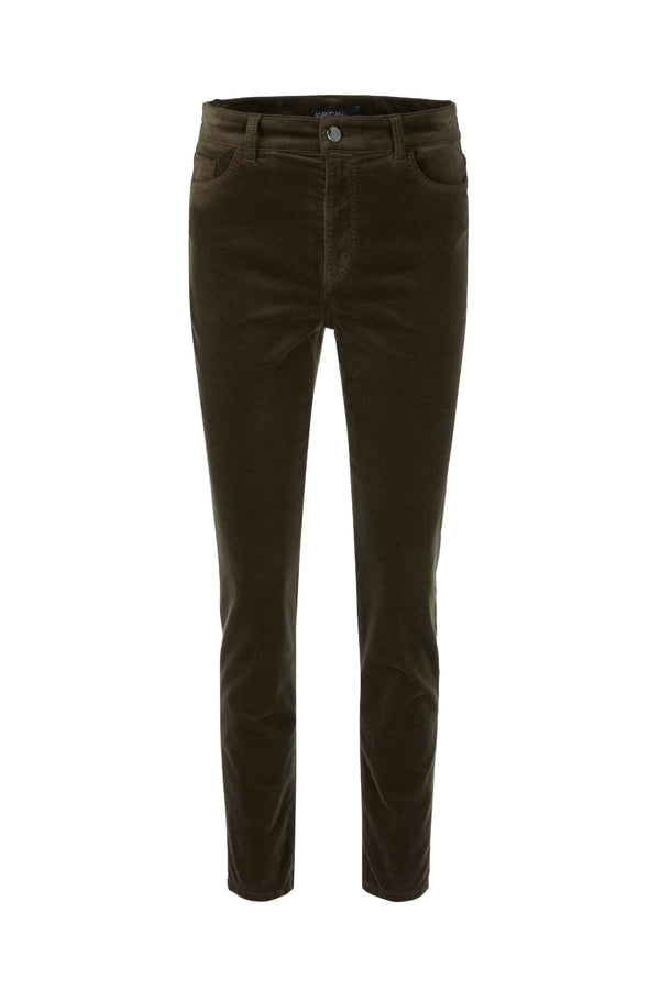 Olive Velvet Jeans