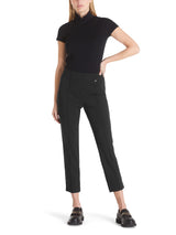 Black Jersey Pull On Trousers