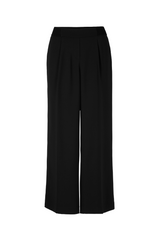 Black Satin Pull On Trousers